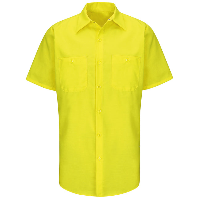 Red Kap® Short Sleeve Enhanced Visibility Ripstop Work Shirt / SY24YE