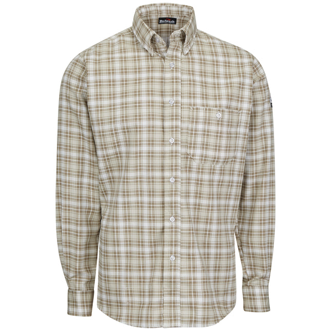 Bulwark® Men’s Long Sleeve Plaid Dress Shirt / SLP2KH