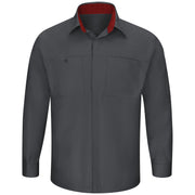 Red Kap® Men's Long Sleeve Performance Plus Shop Shirt with OilBlok Technology / SY32CF