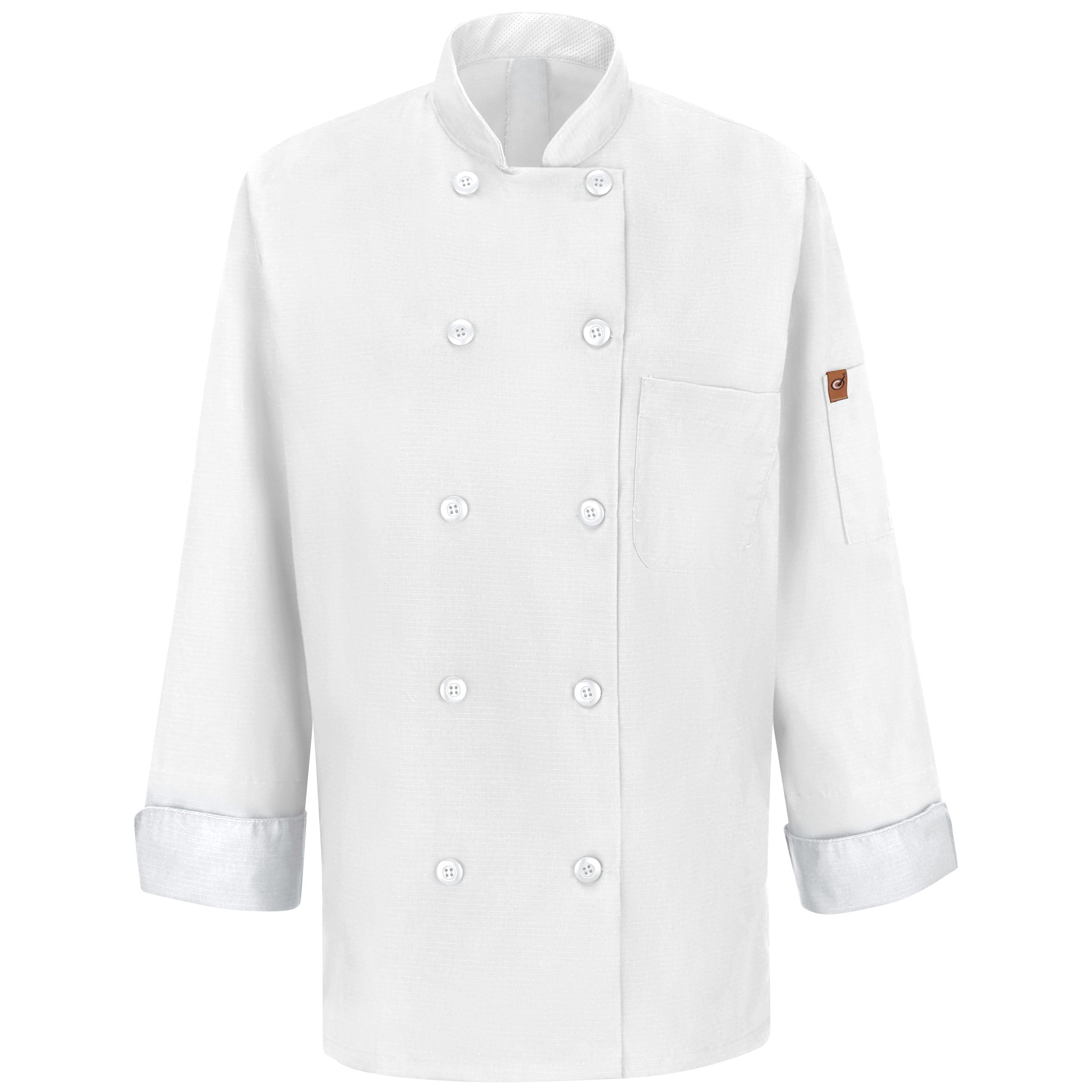 Red Kap® Women's Chef Coat with OilBlok + MIMIX® / 041XWH