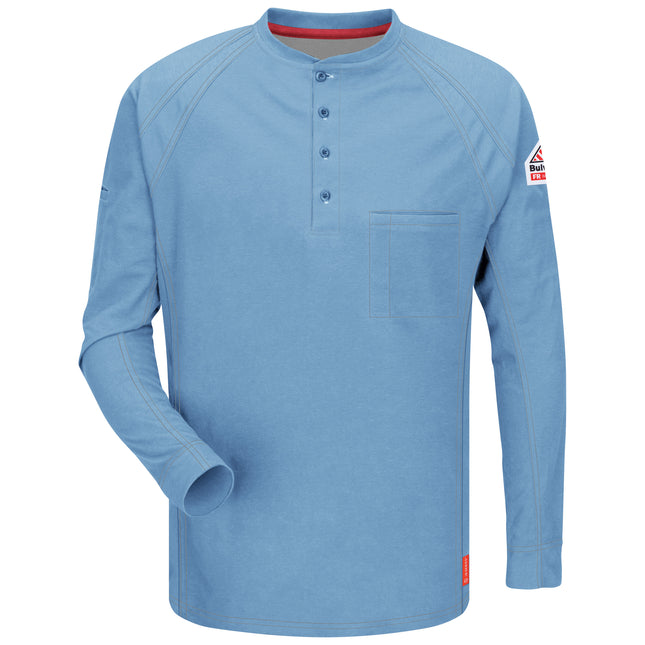 Bulwark® iQ Series® Comfort Knit Men's FR Henley / QT20BL