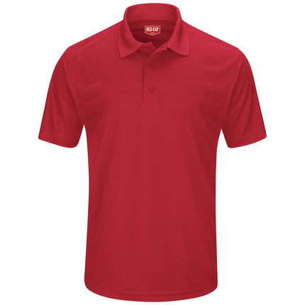 Red Kap® Men's Short Sleeve Performance Knit® Pocketless Core Polo / SK96RD
