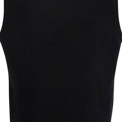 EDWARDS V NECK VEST INTERLOCK ACRYLIC