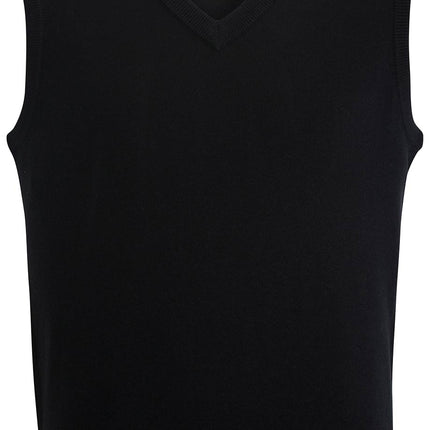 EDWARDS V NECK VEST INTERLOCK ACRYLIC