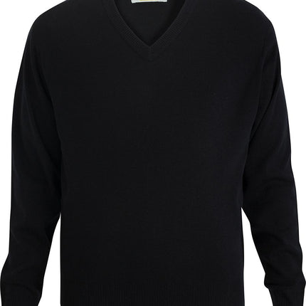 EDWARDS V NECK SWEATER INTERLOCK ACRYLIC