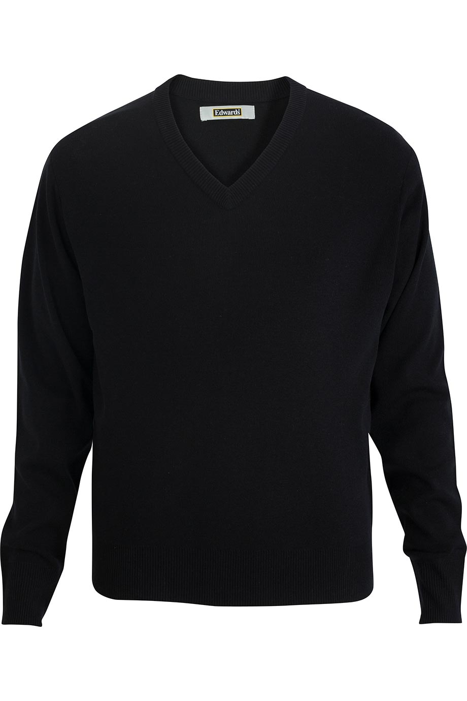 EDWARDS V NECK SWEATER INTERLOCK ACRYLIC