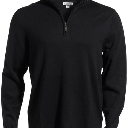 EDWARDS QUARTER ZIP FINE GAUGE SWEATER