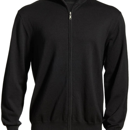 EDWARDS FULL-ZIP FINE GAUGE SWEATER