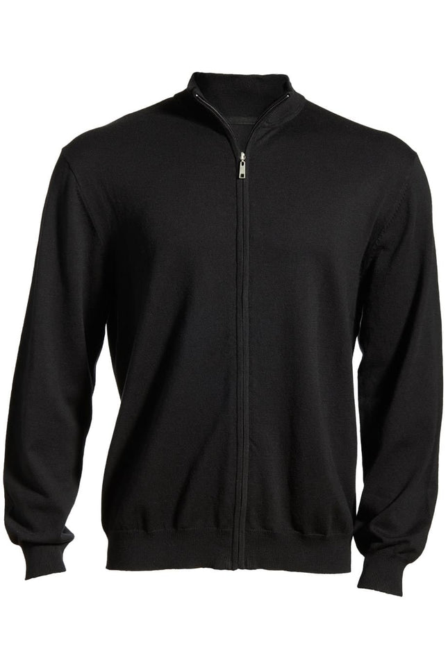 EDWARDS FULL-ZIP FINE GAUGE SWEATER
