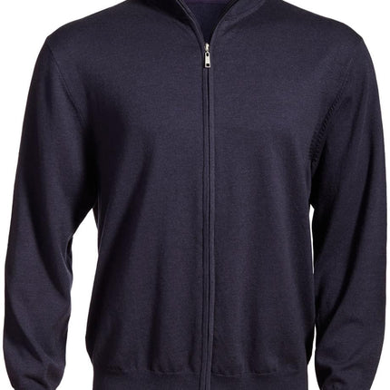 EDWARDS FULL-ZIP FINE GAUGE SWEATER