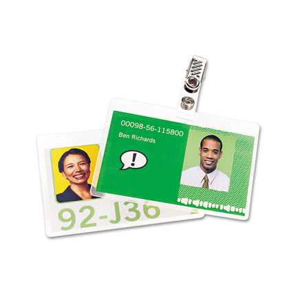 Selfseal Self-Adhesive Laminating Pouches And Single-Sided Sheets, 8 Mil, 4.13" X 2.94", Gloss Clear, 10/pack