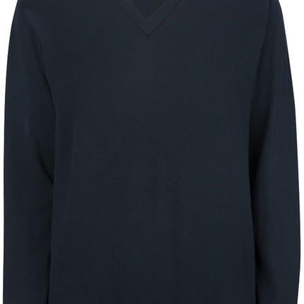 EDWARDS V-NECK COTTON BLEND SWEATER