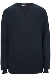 EDWARDS V-NECK COTTON BLEND SWEATER