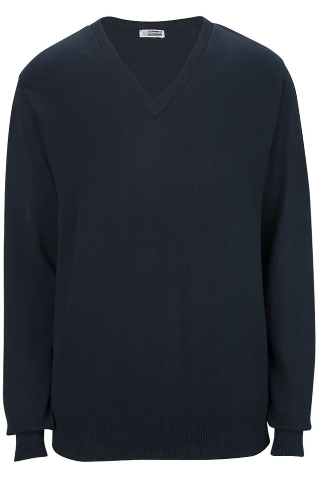 EDWARDS V-NECK COTTON BLEND SWEATER