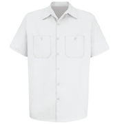Red Kap® Men's Short Sleeve Wrinkle-Resistant Cotton Work Shirt / SC40WH