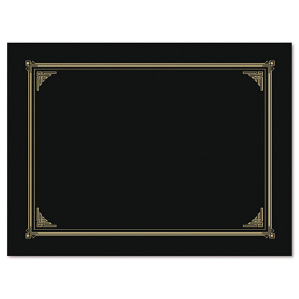 Certificate/Document Cover, 12.5 x 9.75, Metallic Gray, 6/Pack