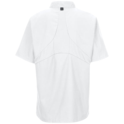 Red Kap® Men's Short Sleeve Chef Coat with OilBlok + MIMIX® / 046XWH