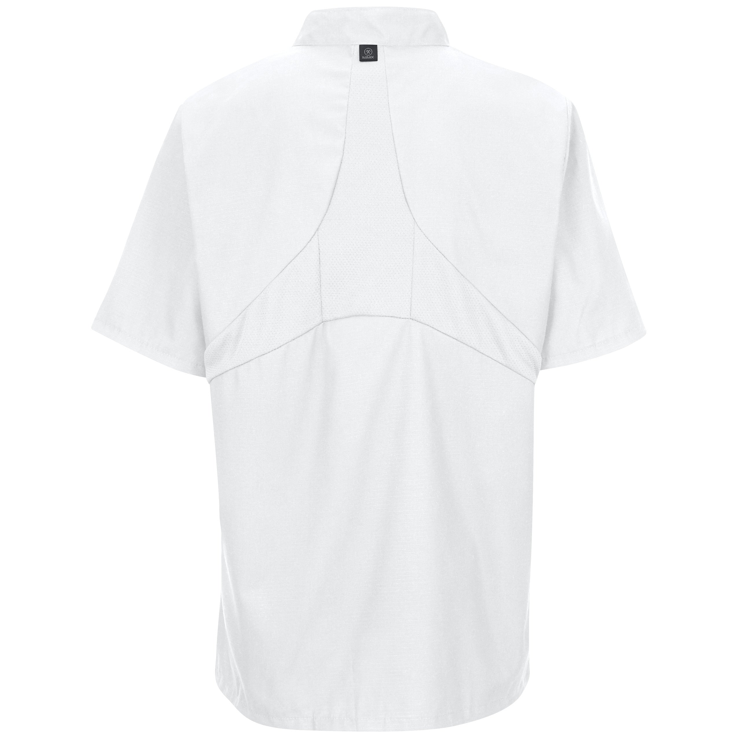Red Kap® Men's Short Sleeve Chef Coat with OilBlok + MIMIX® / 046XWH