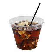 Empress Cocktail Straw / Stirrer Unwrapped 5.25" Black Boxed 10 / 1000 cs