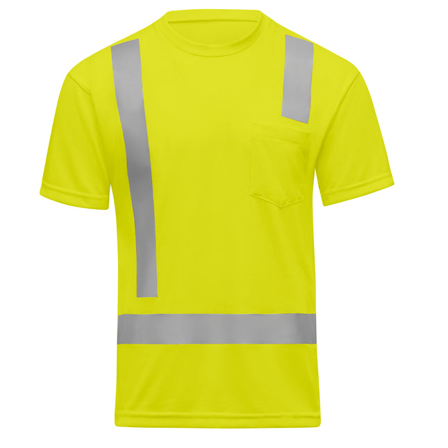 Red Kap® Hi-Visibility Short Sleeve Performance Core Tee, Type R, Class 2 / SK07HV