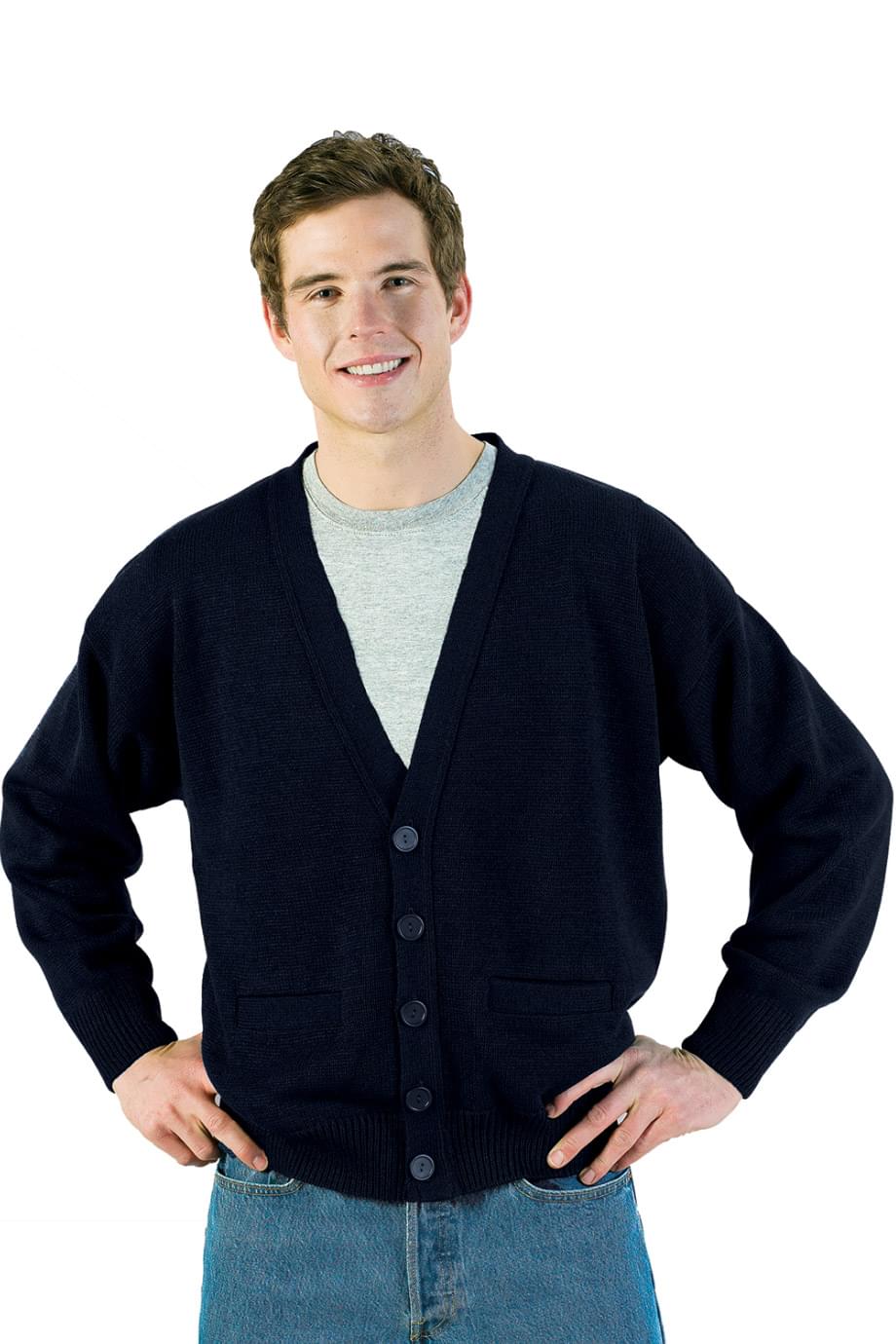 EDWARDS UNISEX CARDIGAN WITH POCKETS