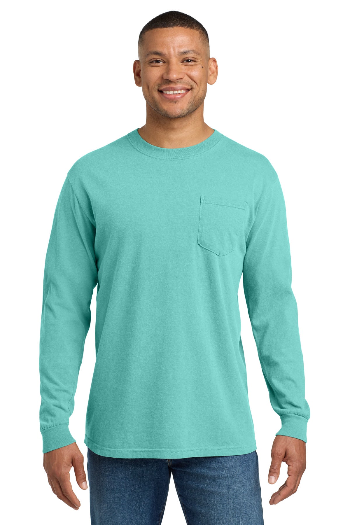 COMFORT COLORS ® Heavyweight Ring Spun Long Sleeve Pocket Tee 4410