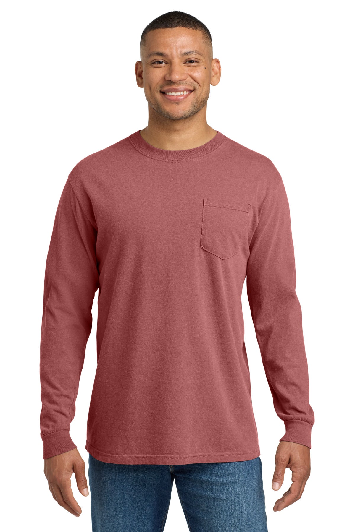 COMFORT COLORS ® Heavyweight Ring Spun Long Sleeve Pocket Tee 4410