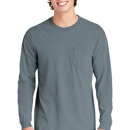 COMFORT COLORS  ® Heavyweight Ring Spun Long Sleeve Pocket Tee. 4410