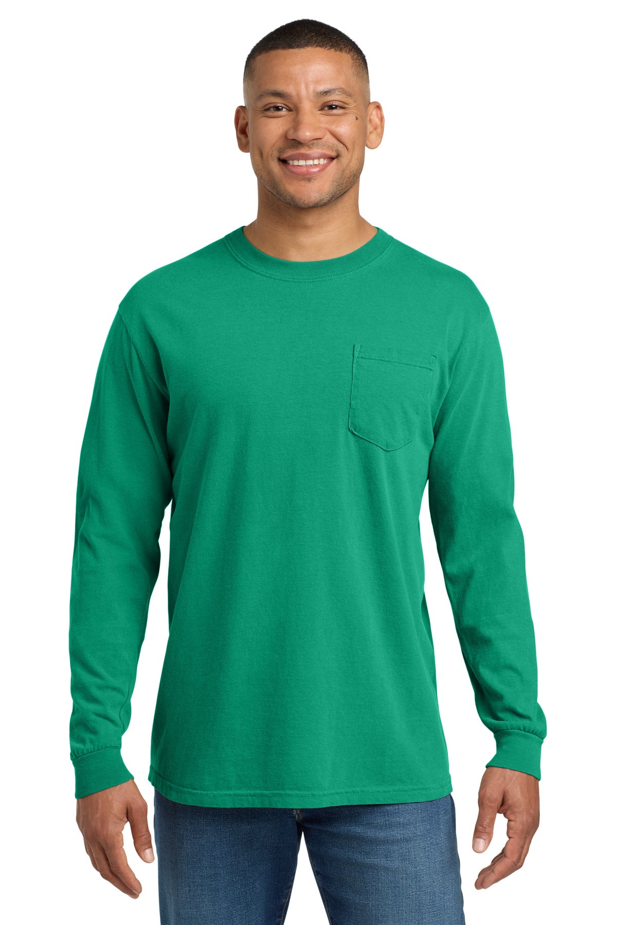 COMFORT COLORS ® Heavyweight Ring Spun Long Sleeve Pocket Tee 4410