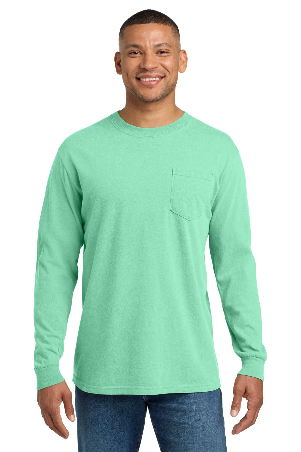 COMFORT COLORS ® Heavyweight Ring Spun Long Sleeve Pocket Tee 4410