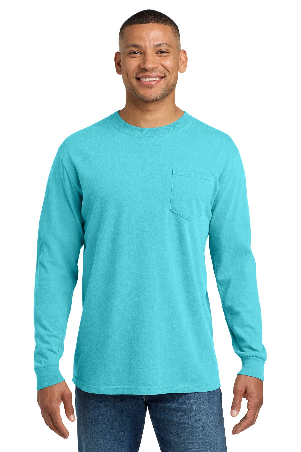 COMFORT COLORS ® Heavyweight Ring Spun Long Sleeve Pocket Tee 4410