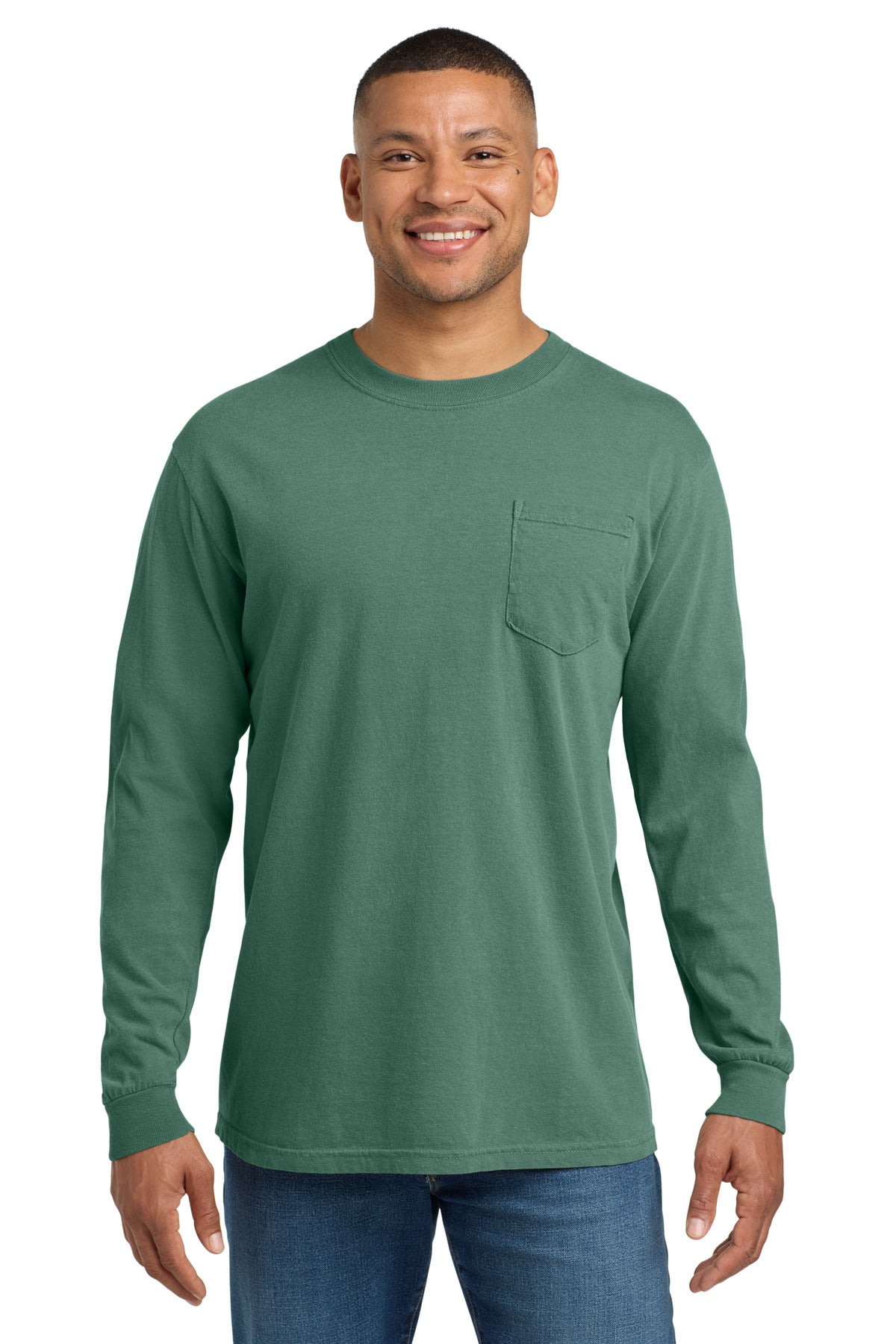 COMFORT COLORS ® Heavyweight Ring Spun Long Sleeve Pocket Tee 4410