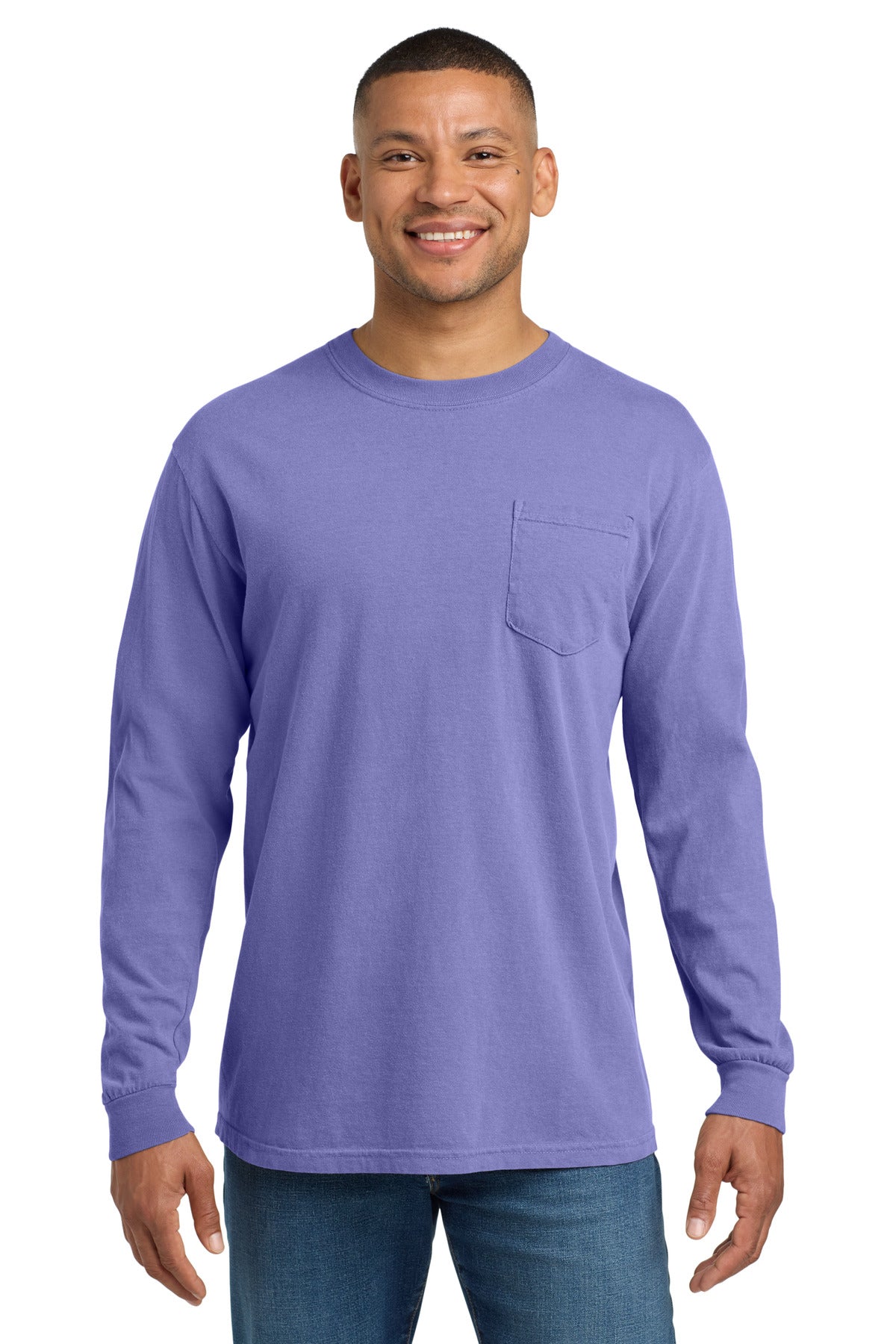 COMFORT COLORS ® Heavyweight Ring Spun Long Sleeve Pocket Tee 4410