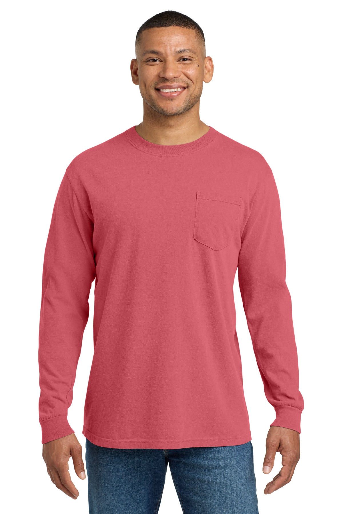 COMFORT COLORS ® Heavyweight Ring Spun Long Sleeve Pocket Tee 4410