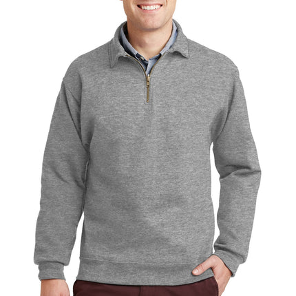 Jerzees ® Super Sweats ® NuBlend ® - 1/4-Zip Sweatshirt with Cadet Collar.  4528M