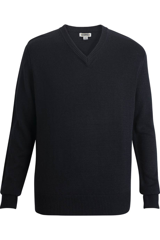 EDWARDS UNISEX V NECK SWEATER