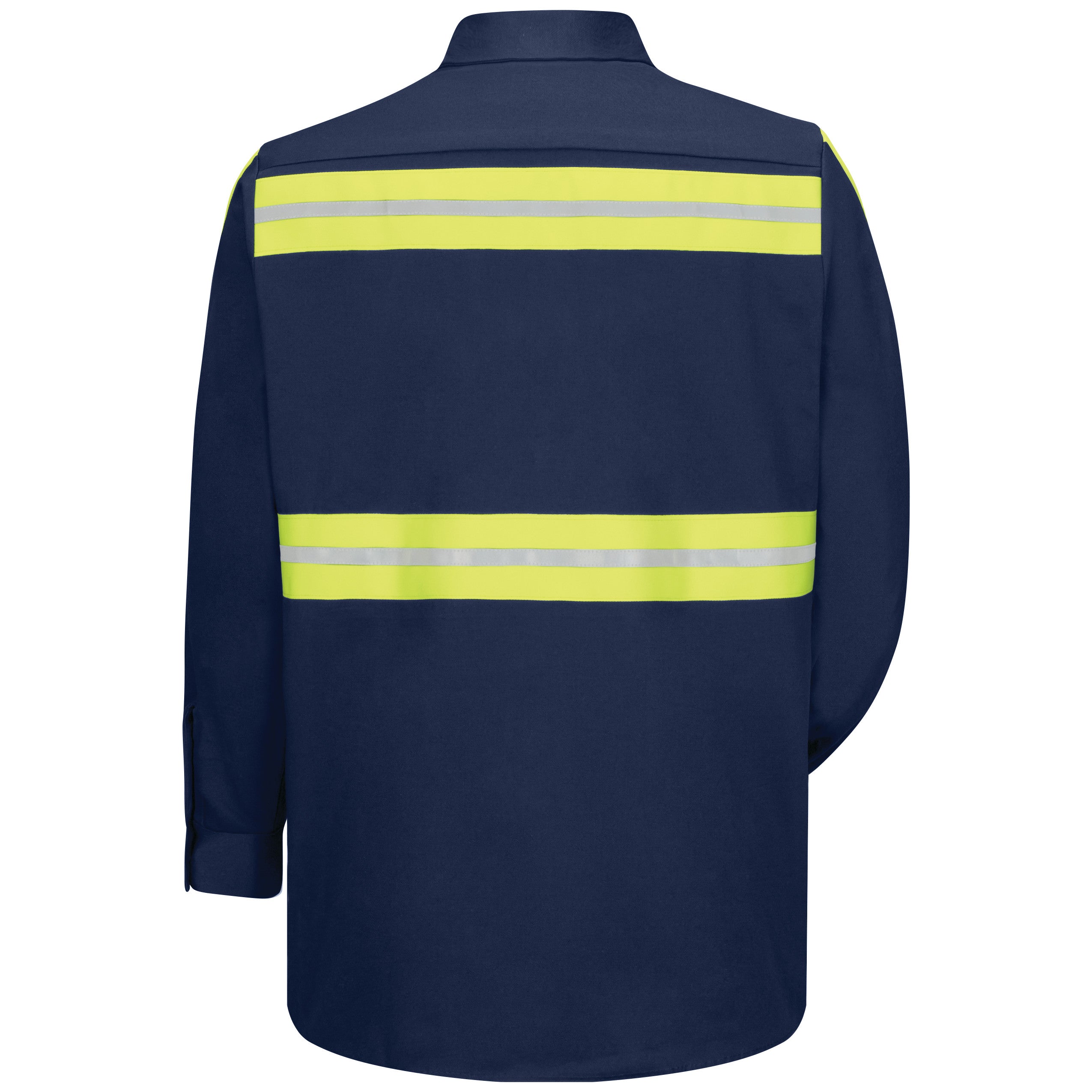 Red Kap® Long Sleeve Enhanced Visibility Cotton Work Shirt / SC30EN