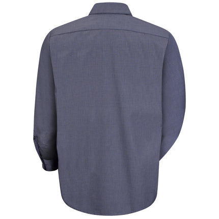 Red Kap® Men's Long Sleeve Microcheck Uniform Shirt / SP10EX