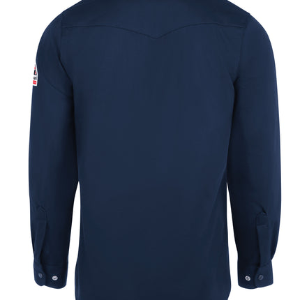 Bulwark® Men's Midweight Excel FR Snap-Front Uniform Shirt / SES2NVB