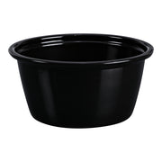 Empress Plastic Portion Cup 2 oz, Black 2500 / cs