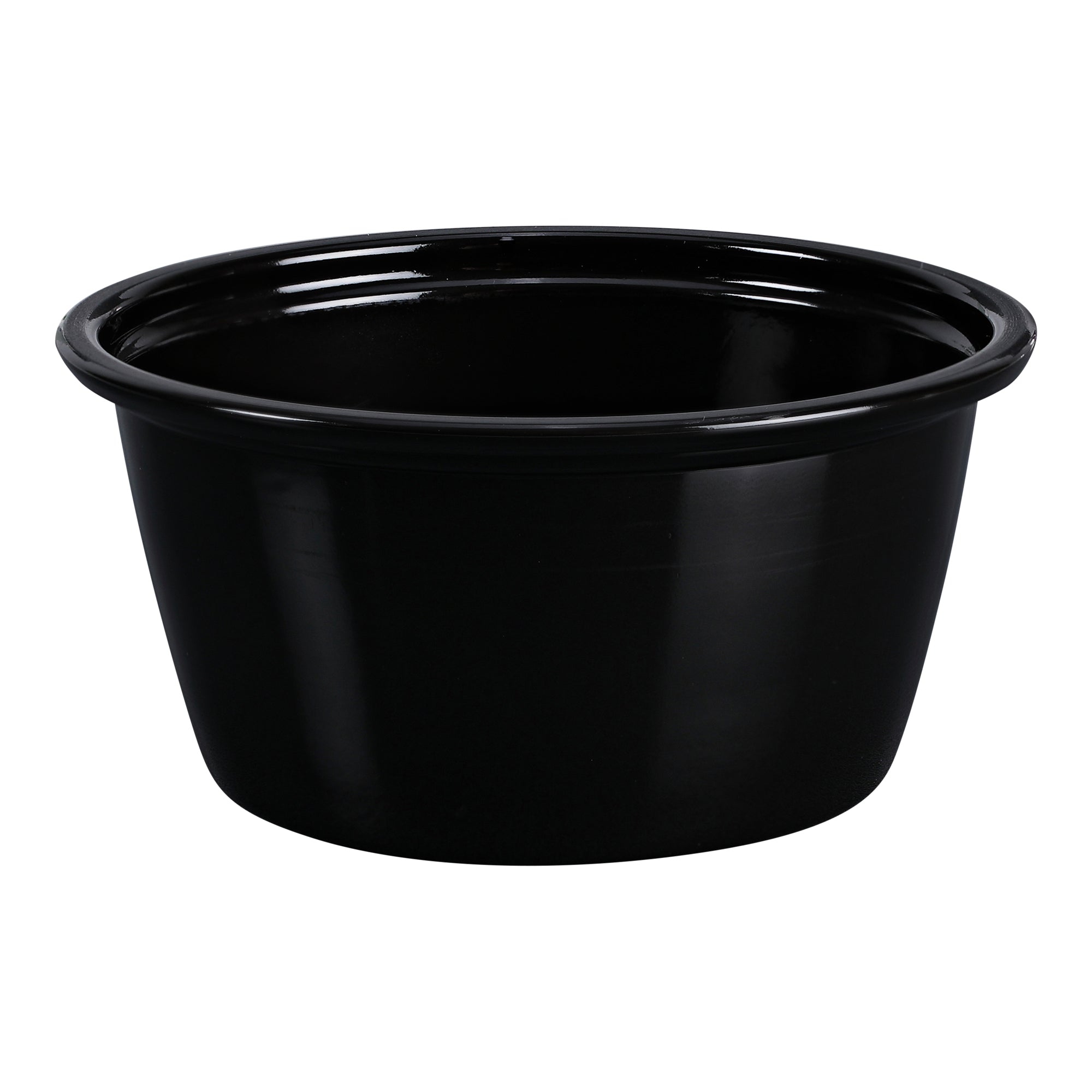Empress Plastic Portion Cup 2 oz, Black 2500 / cs