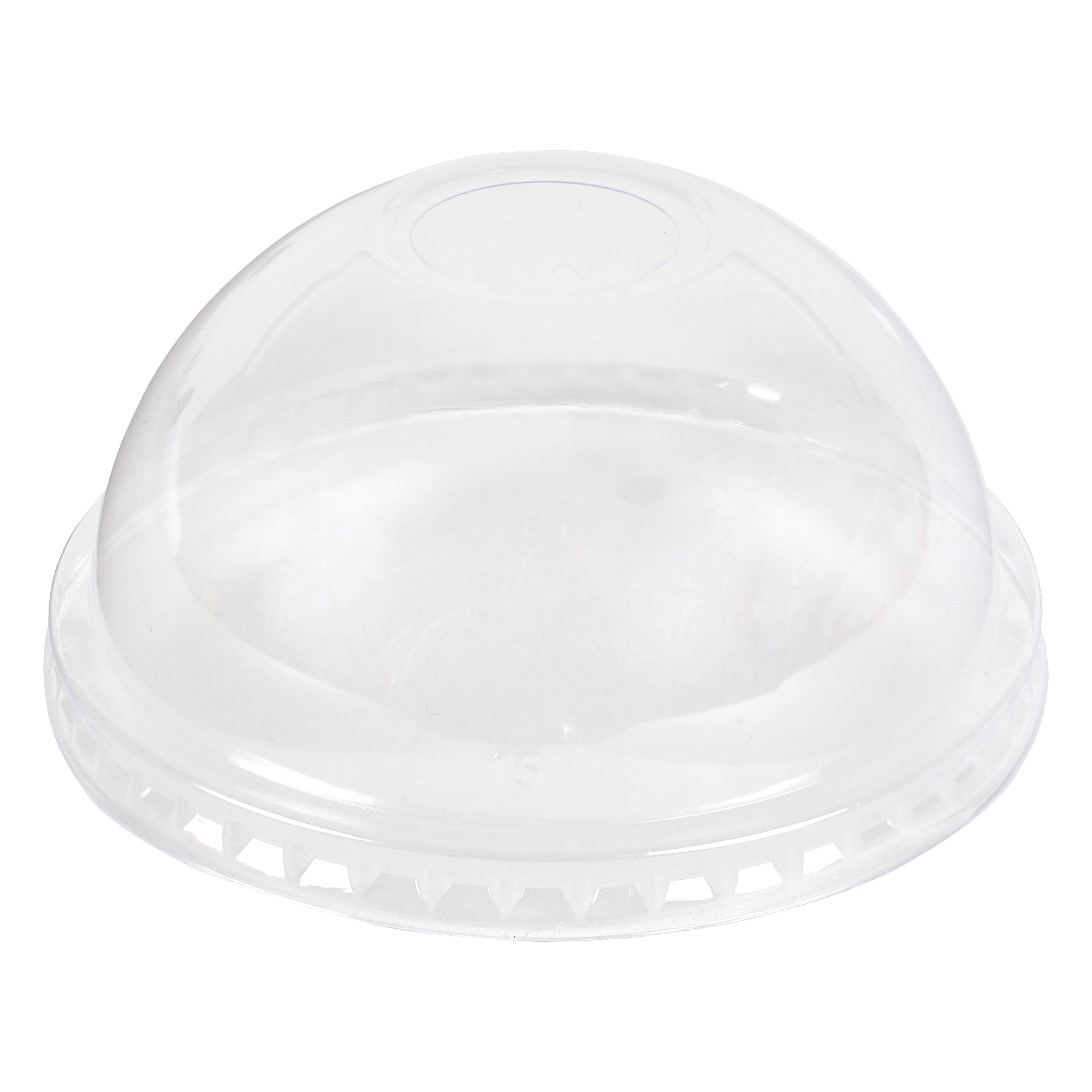 Empress Dome Lid w/ 1" Hole 98mm Fits 12oz sqt - 24oz PET Cups