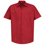 Red Kap® Men's Short Sleeve Industrial Work Shirt / SP24RD