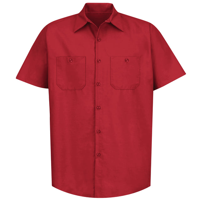 Red Kap® Men's Short Sleeve Industrial Work Shirt / SP24RD