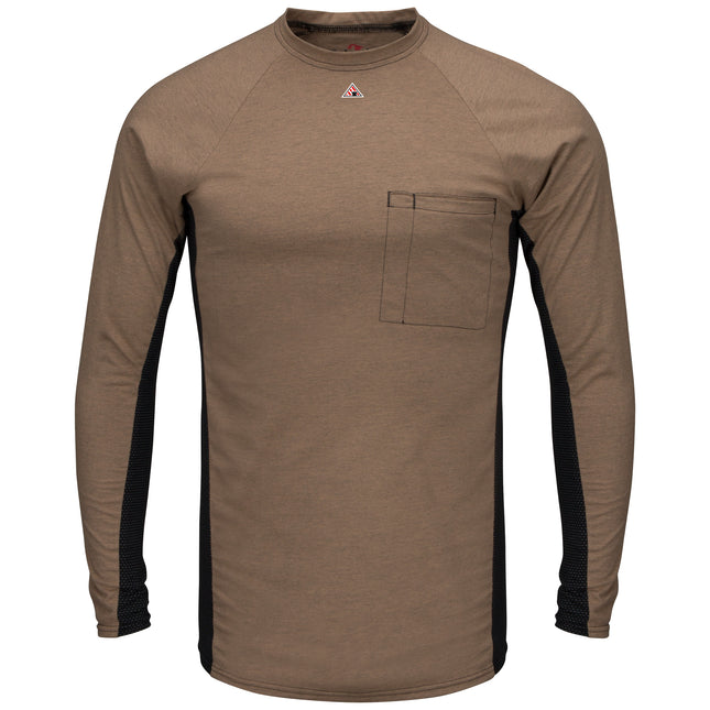 Bulwark® Men's FR Long Sleeve Base Layer with Concealed Chest Pocket / MPS8KH