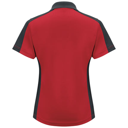 Red Kap® Women's Short Sleeve Performance Knit® Two-Tone Polo / SK53RC