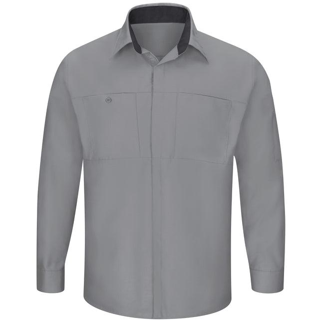 Red Kap® Men's Long Sleeve Performance Plus Shop Shirt with OilBlok Technology / SY32GC