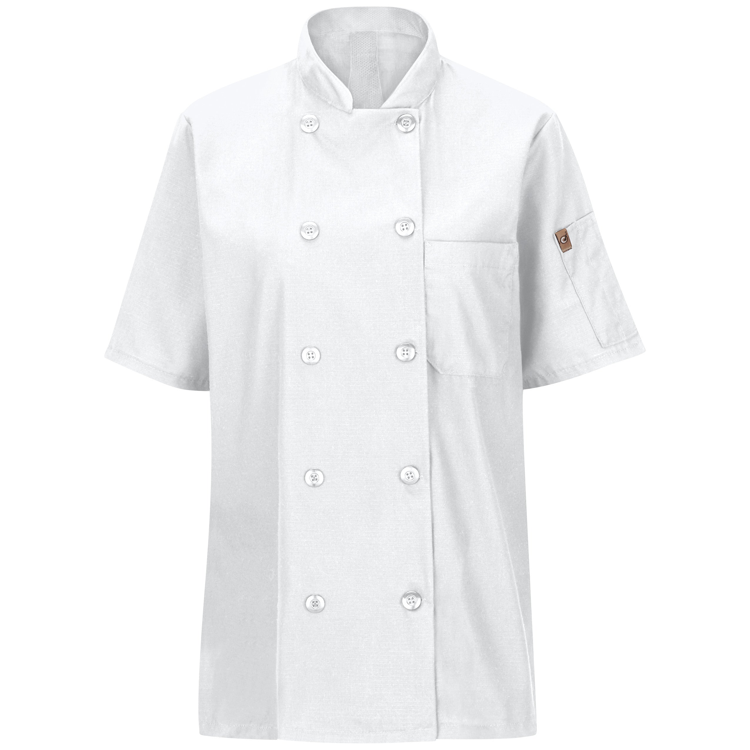 Red Kap® Women's Short Sleeve Chef Coat with OilBlok + MIMIX® / 045XWH