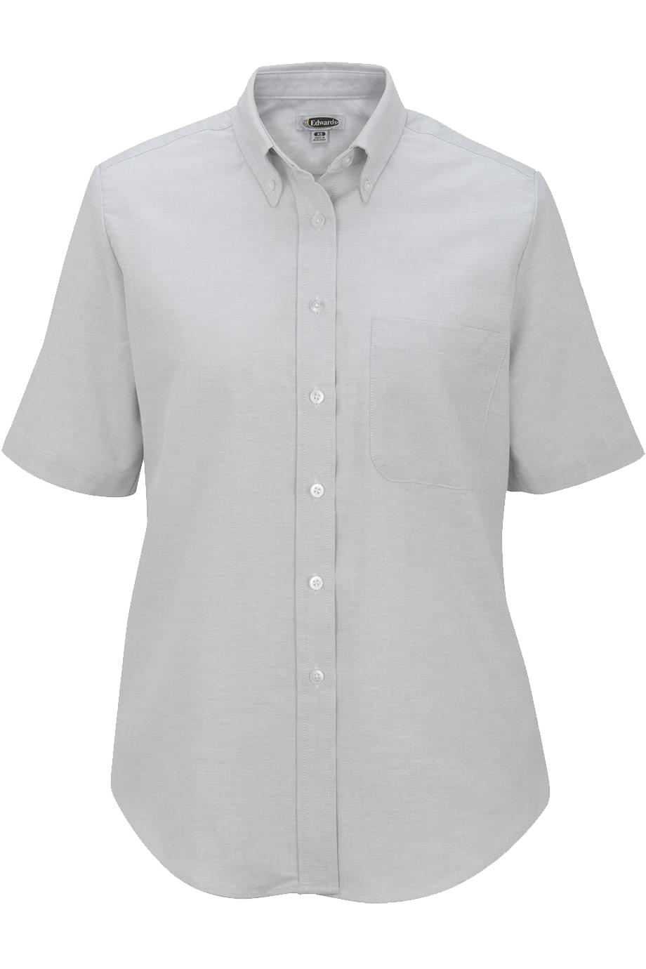 EDWARDS LADIES SHORT SLEEVE OXFORD SHIRT