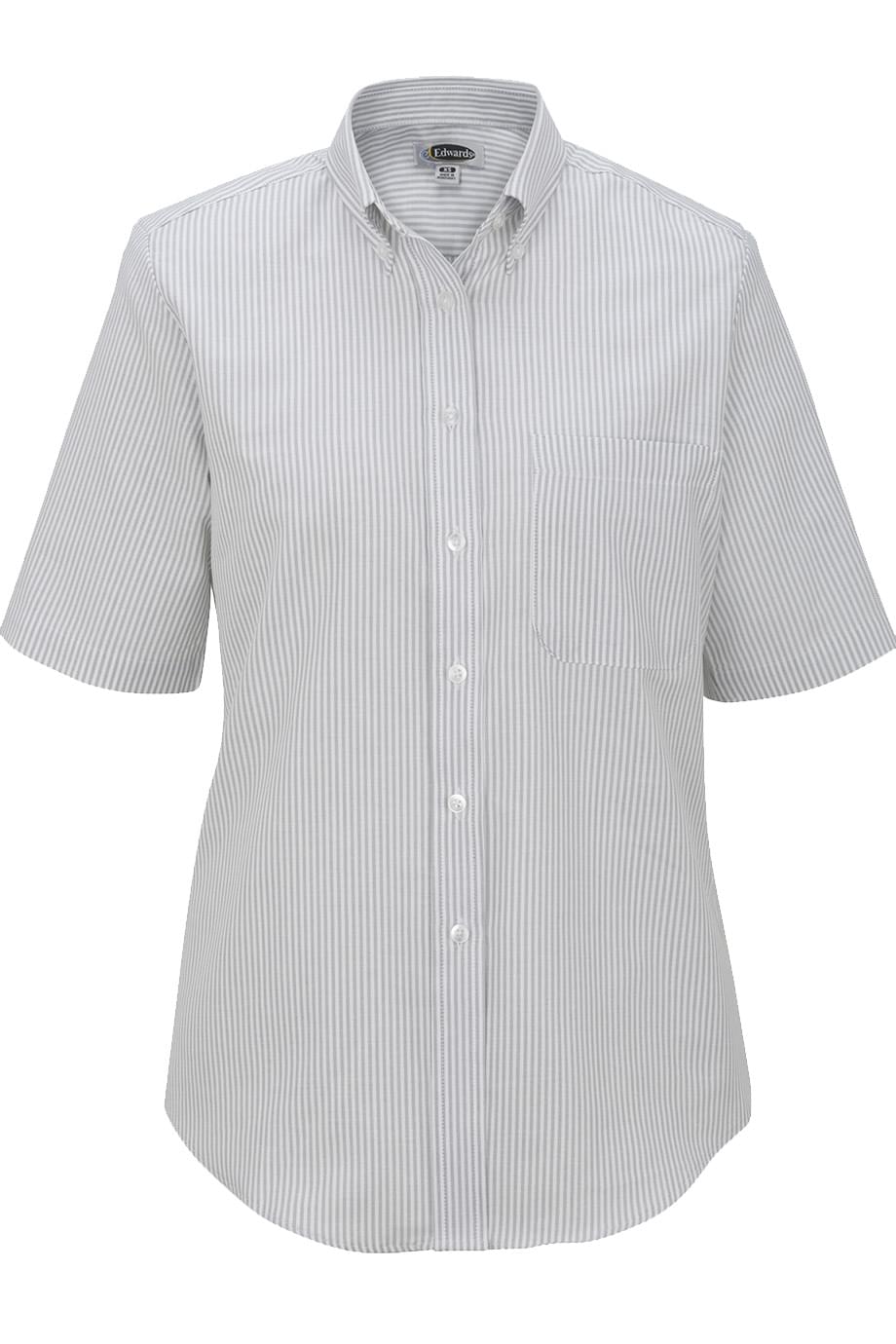 EDWARDS LADIES SHORT SLEEVE OXFORD SHIRT